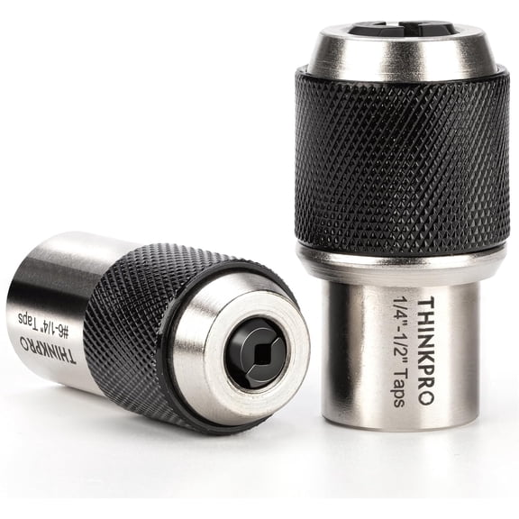 Adjustable Tap Socket Set | 2 Piece,3/8" Drive Tap Holder, For Tight Spaces, Compatible with Taps, Reamers, Screw Extractors (#6-1/2"), Cr-Mo Steel