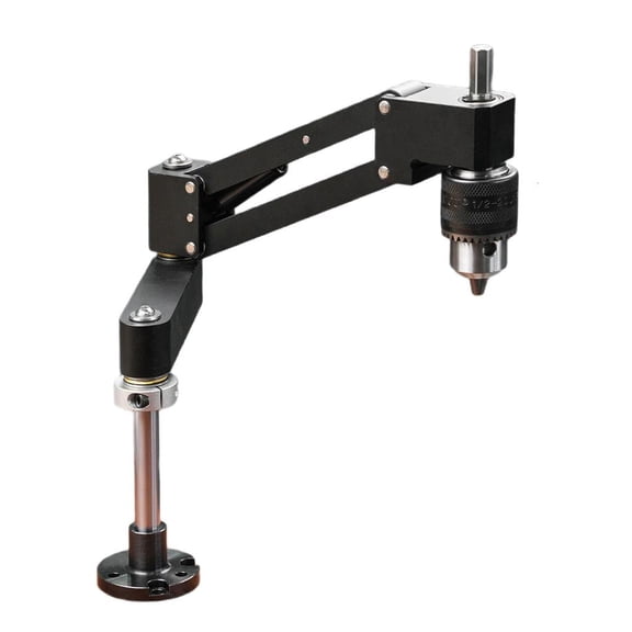 Adjustable Tapping Arm Support Stand For Hand Drills Aluminum Alloy Construction Compacts Design Workshop Essential