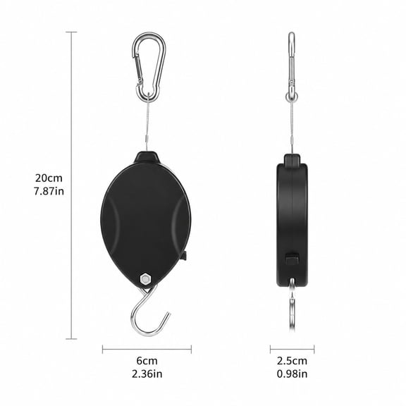 Adjustable Telescopic Retractable Spring Hanging Hook Anti-Rust No Drill Multi Purpose Storage Organizer For Bathroom Kitchen Garage Closet Supply