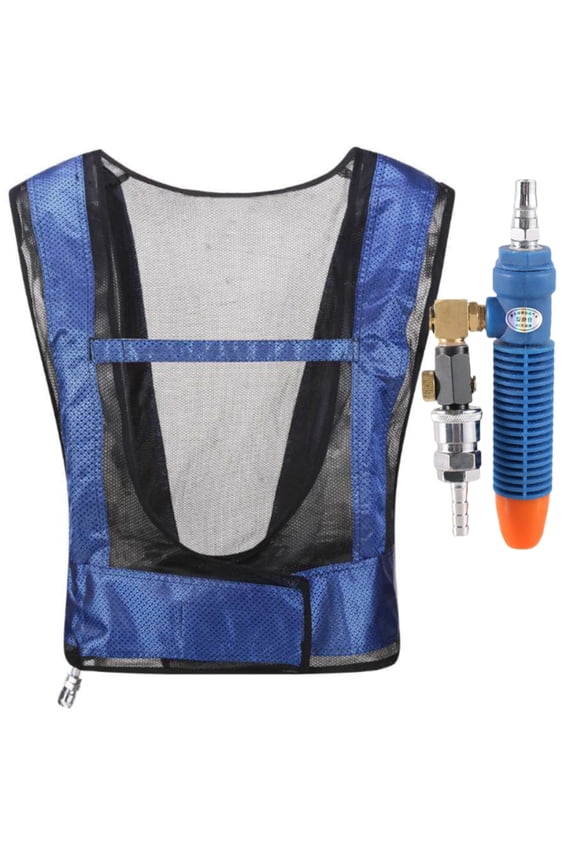 Adjustable Temperature Cooling Vest,Welding Steel Air Compressed Cooling Vest Vortexes Tube Air Conditioner Waistcoat