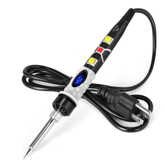 Adjustable Temperature Digital Electric Soldering Iron, 80W Welding Solder Rework Station Heat Pencil Tips Repair Tool,Welding tools