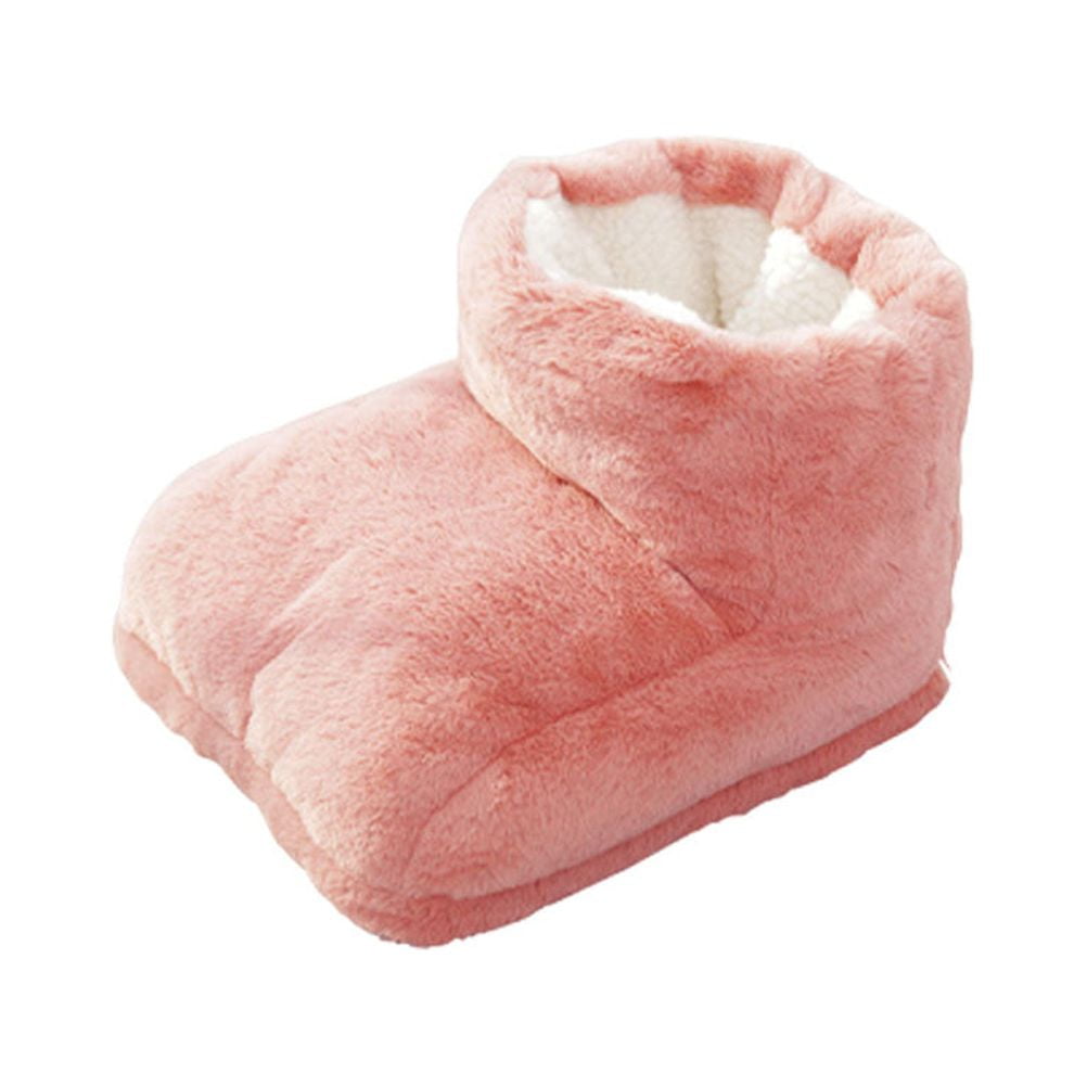 Adjustable Temperature Foot Warmer Plush Heating Shoes Warm Keeping