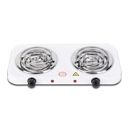 Adjustable Temperature Hot Plate Electric Coil Double for Cooktop Portable Electric Stove for Cooking Easy to Cle