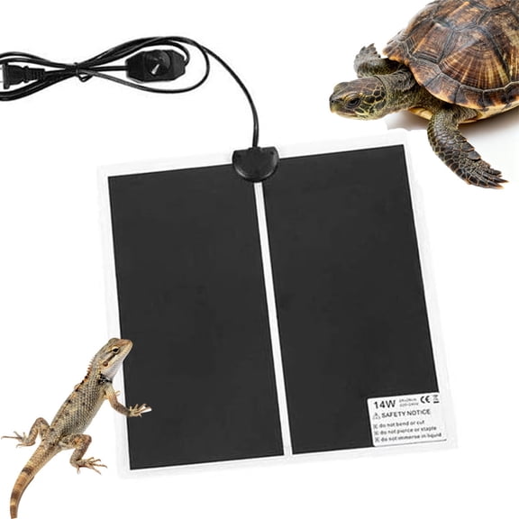 Adjustable Temperature Reptile Heat Pad, 110V 14W Non-Adhesive Under Tank Heater for Snakes, Lizards, Turtles, and Amphibians
