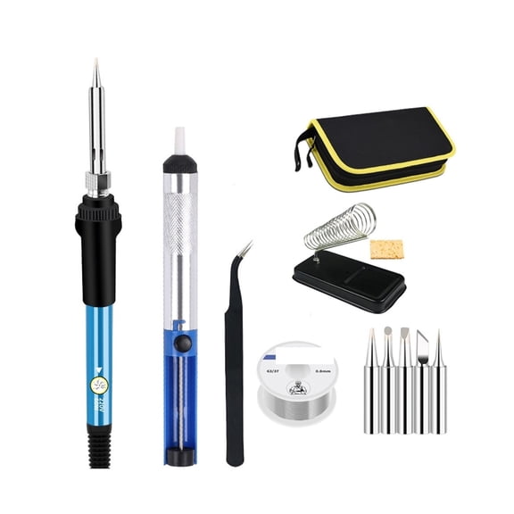 Adjustable Temperature Welding Soldering Iron, Fast Heating Thermostatic Design Welding Tools,Electronics Soldering Iron Kit ,Portable