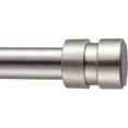 Adjustable Tension Curtain Rod 24 to 50 Inch Brushed Nickel Stainless ...
