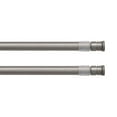 thumbnail image 1 of Adjustable Tension Rods 16-23 Inches - No Tools Needed - Perfect for Lightweight Voile Curtains, Rubber Tips for Secure Fit - Easy Installation for Home Use - Graphite, Set of 2, 1 of 5