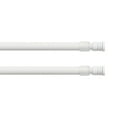 thumbnail image 1 of Adjustable Tension Rods 16-23 Inches - No Tools Needed - Perfect for Lightweight Voile Curtains, Rubber Tips for Secure Fit - Easy Installation for Home Use - White, Set of 2, 1 of 5