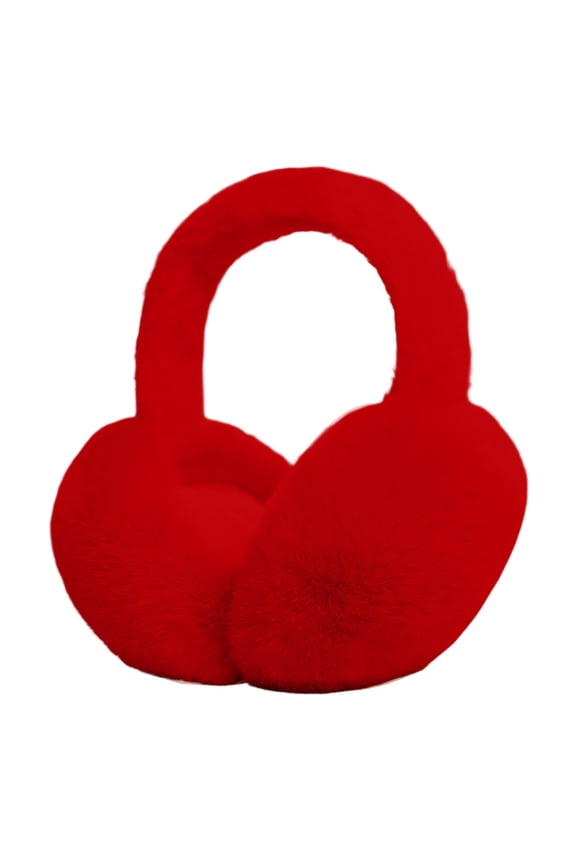Adjustable Thermal Earmuffs for Winter, Soft Fluffy Ear Warmers for Women Men Outdoor Cold Weather, Cute Comfortable Ear Covers with Headband Fall Accessories