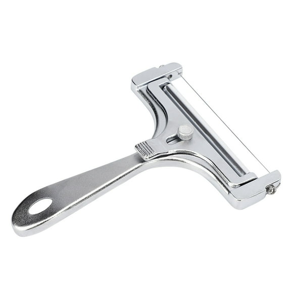 Adjustable Stainless Steel Cheese Grater - Silver, Ergonomic Handle, Multipurpose - for Cheese/Butter/Vegetables, Easy Slicing, Kitchen Gadget