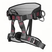 WLGJL Adjustable Thickness Climbing Harness Half Body Harnesses for Fire Rescuing Caving Rock Climbing Rappelling Tree Protect Waist Safety Belts