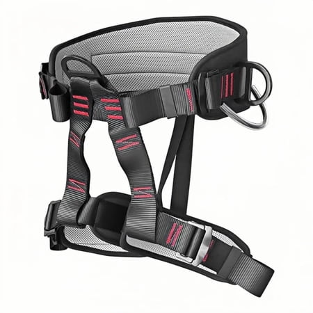 WLGJL Adjustable Thickness Climbing Harness Half Body Harnesses for Fire Rescuing Caving Rock Climbing Rappelling Tree Protect Waist Safety Belts