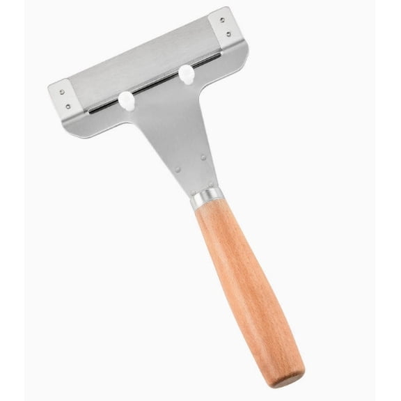 Adjustable Thickness Vegetable Slicer & Peeler – Wooden Handle Stainless Steel Multifunctional Kitchen Tool for Potatoes, Pumpkins, Radishes & More