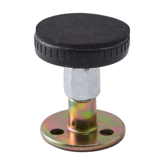 Adjustable Threaded Headboard Stoppers/Bumper Against Wall, Behind Bed Frame Protector Antishake Tool, Bed Shake Support Stabilizer Device for Anti-Knocking, Banging, Squeaking, Sliver, 1.58x1.58"