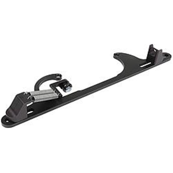 Adjustable Throttle Brackets with Return Springs for GM 4150 & Edelbrock, Black Anodized