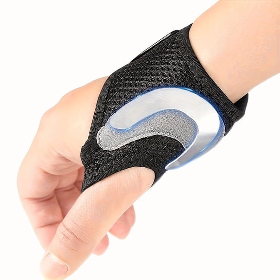 Adjustable Thumb Support Brace with Movable Aluminum Plate - Lightweight Breathable Compression Bandage with Quick Release Buckle for Thumb & Finger Stability