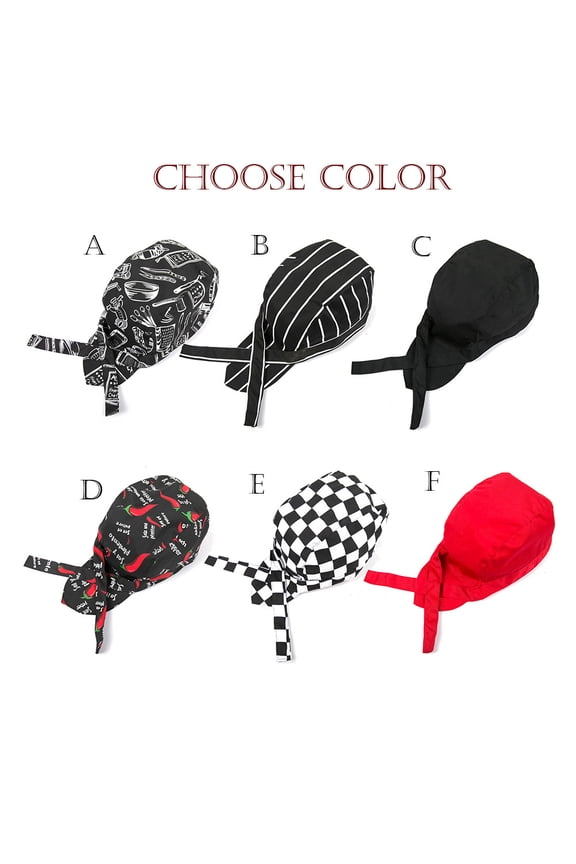 Adjustable Tie Chef Hat - Breathable Cooking Kitchen Hat, Suitable for Women and Men