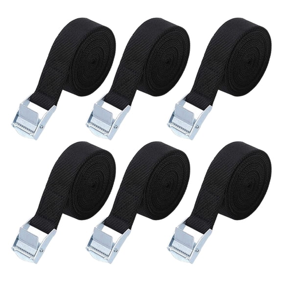 Adjustable Tie Down Straps For Motorcycle Truck, Heavy Duty 25mm Cargo Lashing Belt With Buckle, Secure Luggage Holding For Trailer