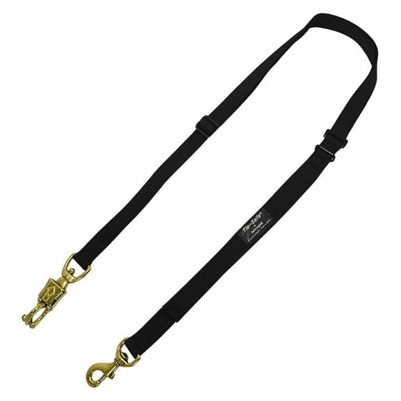 Adjustable Tie Safe Trailer Tie - Trailer Ties Horse Quick Release, Durable Nylon Horse Tie Down, Attaches to Breakaway Halters, Panic Snap, Safe Trailering, Adjusts 28" to 33"