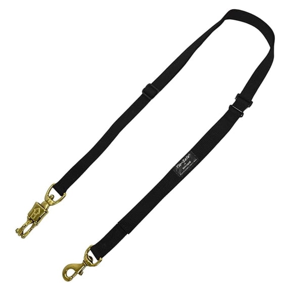 Adjustable Tie Safe Trailer Tie - Trailer Ties Horse Quick Release, Durable Nylon Horse Tie Down, Attaches to Breakaway Halters, Panic Snap, Safe Trailering, Adjusts 28" to 33"