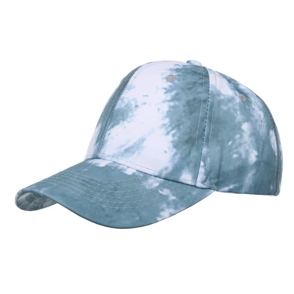 Adjustable Tie-dye Print Baseball Cap Vintage Washed Low Profile Dad Hat Summer Visor