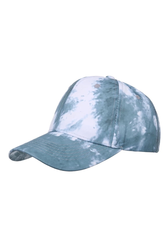 Adjustable Tie-dye Print Baseball Cap Vintage Washed Low Profile Dad Hat Summer Visor