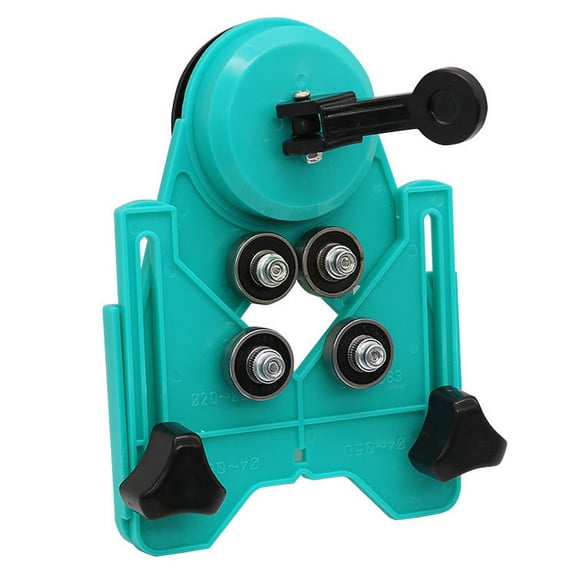 Adjustable Tile Hole Saw Guide with Vacuum Suction Base, 1/4"-3-1/4" Drill Bit Centering Jig for Ceramic, Glass, Marble, Porcelain. Durable ABS Fixture for Precise Drilling on Smooth Surfaces