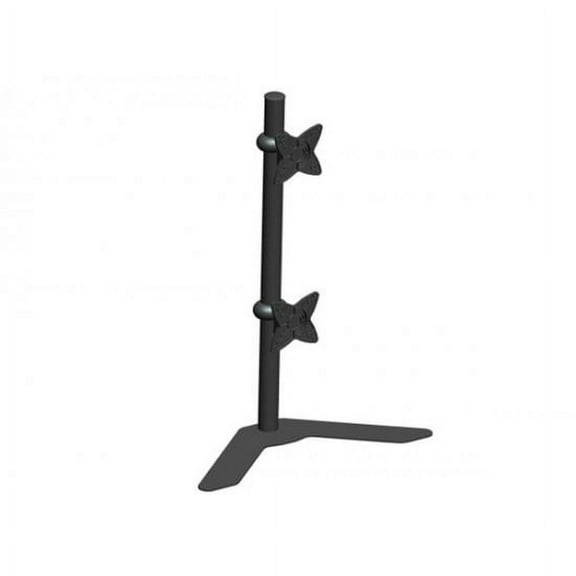 Adjustable Tilting DUAL Desk Mount Bracket for LCD LED (Max 33Lbs 10~23 inch)