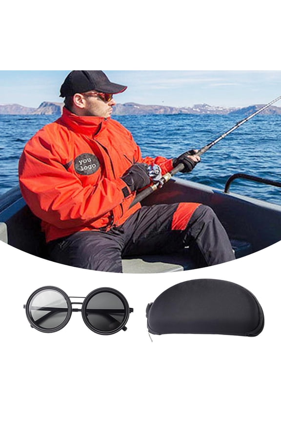 Adjustable Tint Polarized Round Sunglasses 1-9 Gears Beach Eyewear Glasses for Men with ND Filter Lens