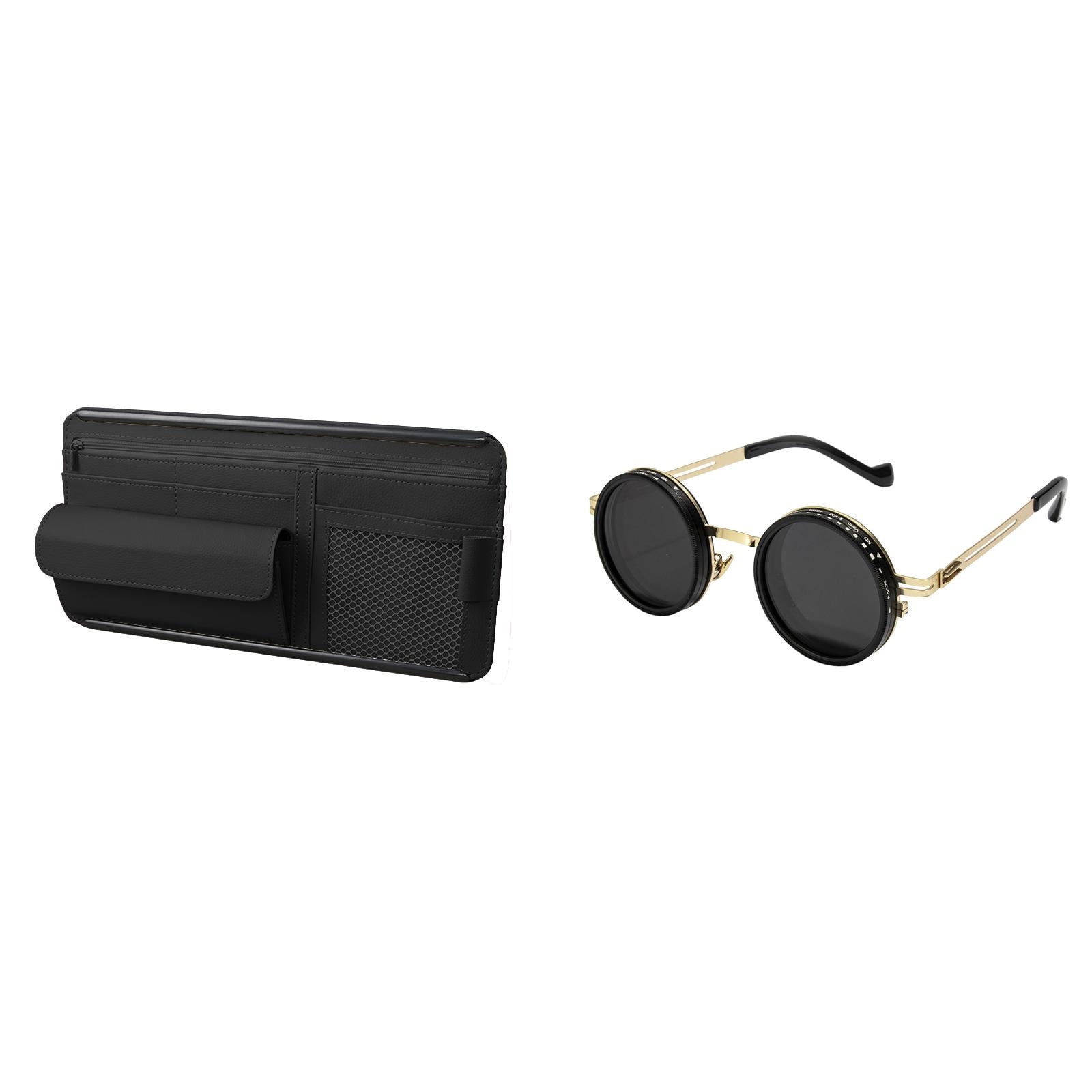 Adjustable Tint Polarized Sunglasses for Men Women with Built-in Filter,Shatterproof UV Protection for Driving,Fishing,Beach Outdoor Activities,Includes a Multifunctional Storage Box for Car Glasses