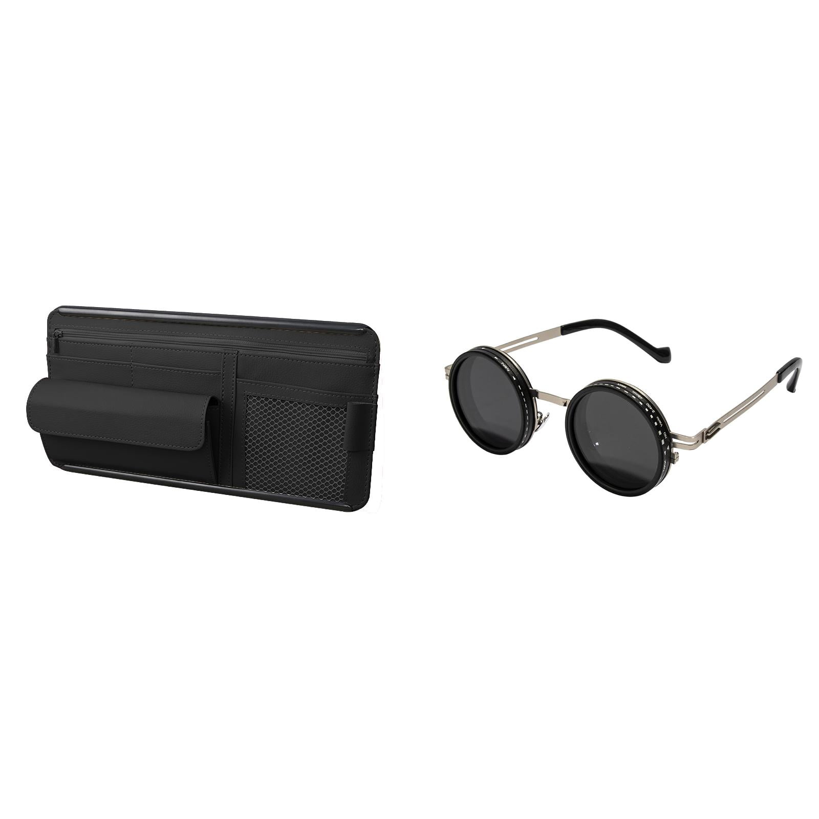 Adjustable Tint Polarized Sunglasses for Men Women with Built-in Filter,Shatterproof UV Protection for Driving,Fishing,Beach Outdoor Activities,Includes a Multifunctional Storage Box for Car Glasses