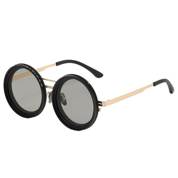 Adjustable Tint Polarized Sunglasses for Men & Women - Round Lens with Built-in Filter, Tint Control, Shatterproof & UV Protection for Driving, Fishing, Beach & Outdoor Activities