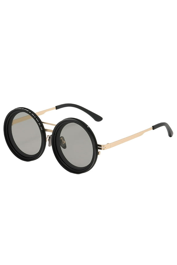 Adjustable Tint Polarized Sunglasses for Men & Women - Round Lens with Built-in Filter, Tint Control, Shatterproof & UV Protection for Driving, Fishing, Beach & Outdoor Activities