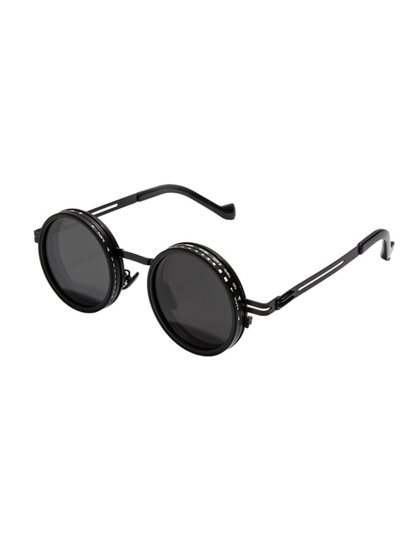 Adjustable Tint Polarized Sunglasses, Round Retro Rotation Sunglasses for Men Women, Polarized Shatterproof Lens for UV Protection, Driving Fishing Beach Outdoor Sports Eyewear Accessories