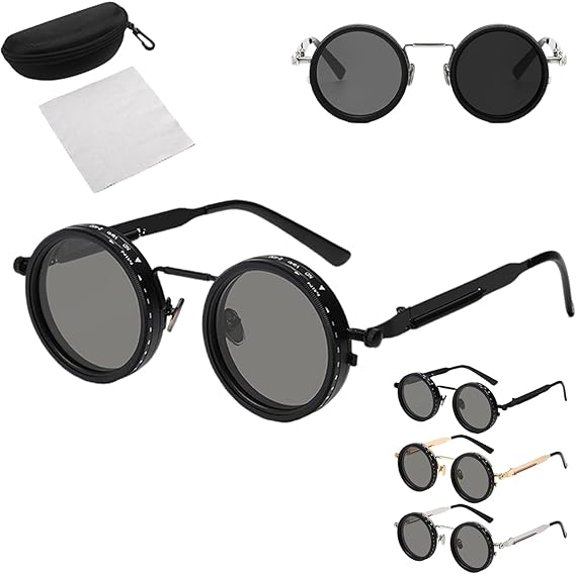 Adjustable Tint Sunglasses – 9-Level Smart Tint, Scratch-Resistant Lenses, Retro Matte Frame for Men & Women