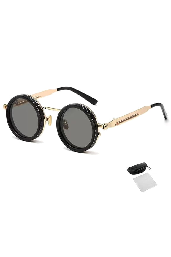 Adjustable Tint Sunglasses, Lightweight round shape, Adjustable Darkness Levels, for Various Lighting Conditions
