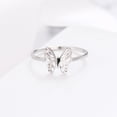 thumbnail image 1 of Adjustable Titanium Steel Butterfly Ring: Bi-Wing Design, Vacuum Plated Finish, Unisex Style, High-Quality Fashion Jewelry for Women and Men, 1 of 5