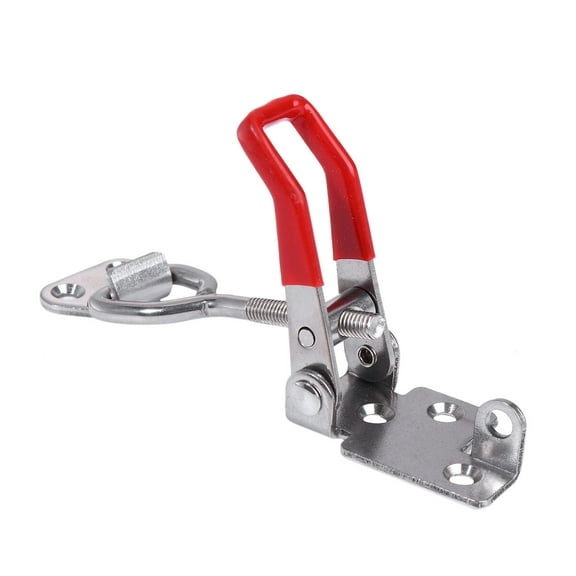 CIMAXIC 4Pcs Hold Down Toggle Latch Clamps Stainless Steel with Plastic Cover Handle for Door Use