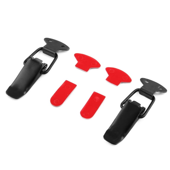 Adjustable Toggle Latch Clamp Set with Mounting Plates and NonSlip Pads for Industrial Toolboxes Storage Cases Cabinets