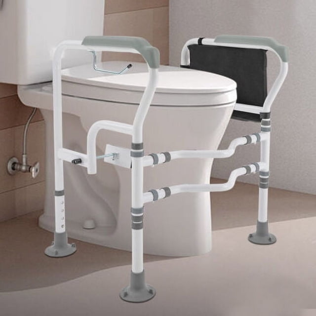 Adjustable Toilet Frame Support Standing Aid Safety Grab Handle Elderly ...
