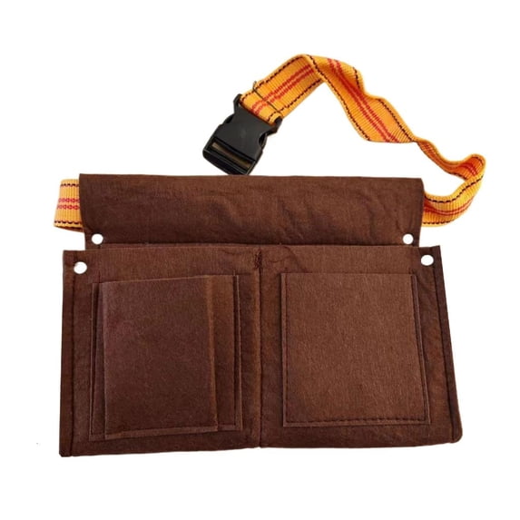Adjustable Tool Belt Pouch Waist Bag with Multiple Compartments and Belt for Easy Access and Storage of Essential Tools