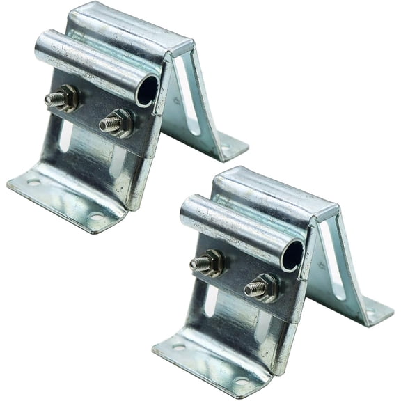 Adjustable Top Roller Bracket for Residential Doors, Galvanized Fixture Bracket (2 Pack)