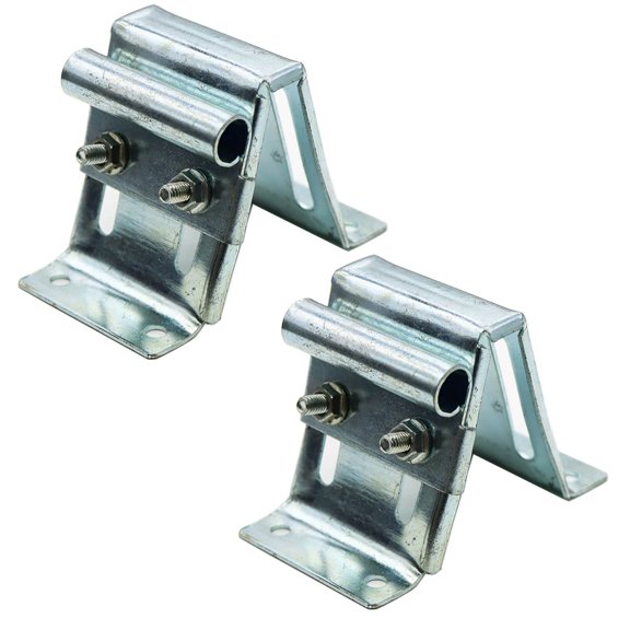 Adjustable Top Roller Bracket for Residential Doors, Galvanized Steel (2 Pack)