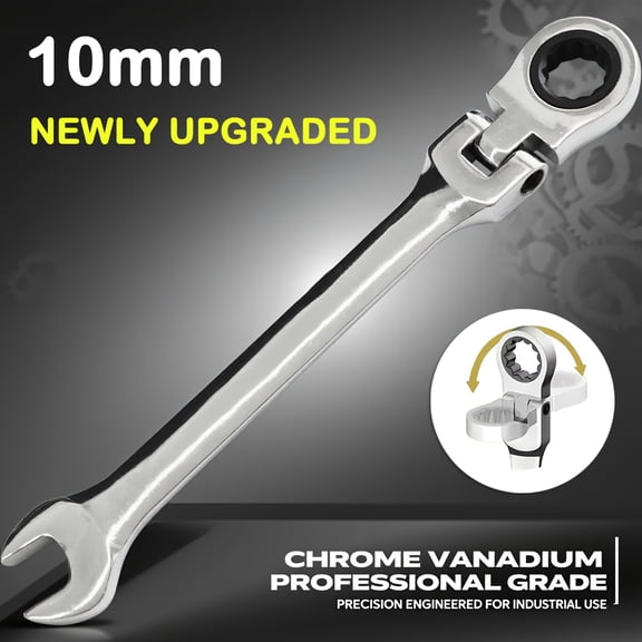 Adjustable Torque Wrench 10mm, Heavy Duty Ratchet Torque Spanner Tool with Precision Mechanical Design, Anti-Slip Handle for Auto Repair, Bicycle, Motorcycle, Garage and Industrial Maintenance