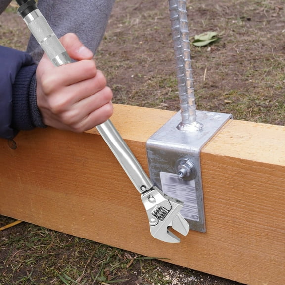 Adjustable Torque Wrench 19 to 110 Nm 43mm Open End Torque Spanner 4 in 1 Multifunctional Torque Wrench Repair Tool Aluminium Alloy Torque Wrench for Carpentry Repair