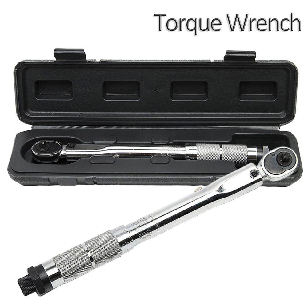 Adjustable Torque Wrench 5-25Nm 1/4" Square Drive Click Hand Ratchet Spanner Tool for Bike Car