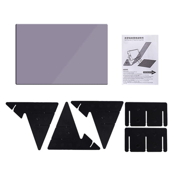 Adjustable Tracing Art Board Light Weight Plastic Optical Projection Board for Adult Beginner Sketching Tracing