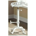 thumbnail image 1 of Adjustable Tractor Seat Barstool - White, 1 of 3