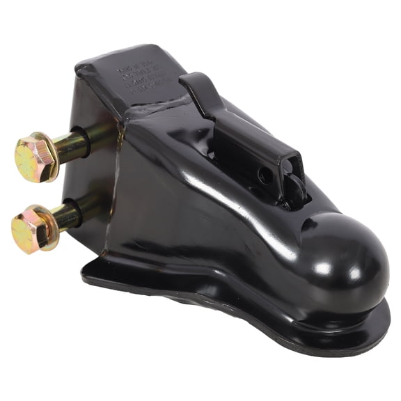 Adjustable Trailer Coupler, 360 Sleeve-Lock 2 Inch Towing Hitch, 8000 lbs Heavy Duty Steel Coupler, Black Finish for Boat, RV, Utility Trailer and Trucks