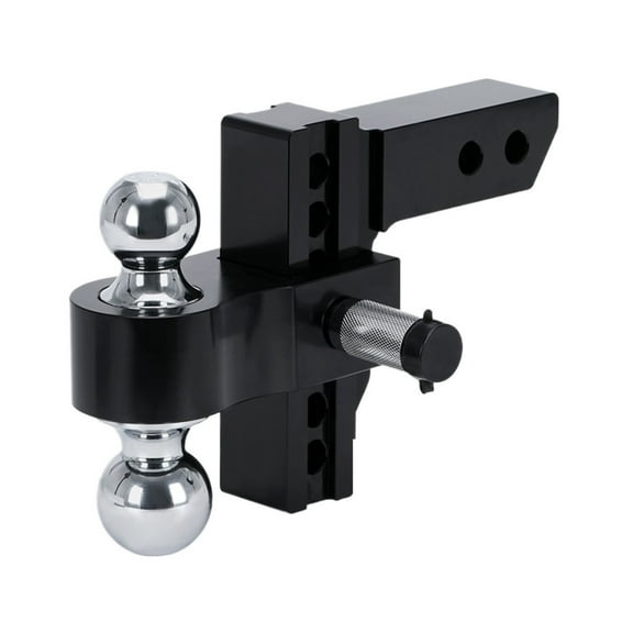 Adjustable Trailer Hitch 2" Receiver 6" Drop/Rise Drop Hitch 12500 LBS Ball Mount 2" 2-5/16" Dual Towing Ball Double Locks ,Heavy-Duty